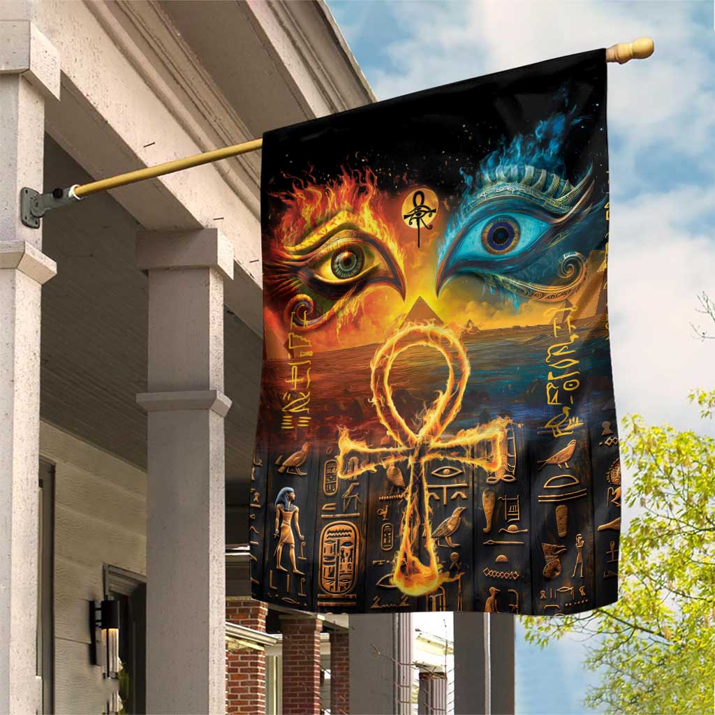Eye of Ra and Eye of Horus Garden Flag Power and Magic Ancient Egyptian Mythology LT9