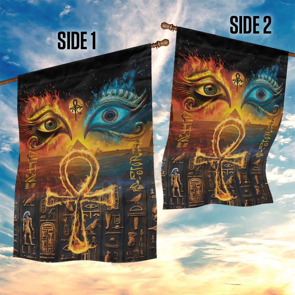 Eye of Ra and Eye of Horus Garden Flag Power and Magic Ancient Egyptian Mythology LT9