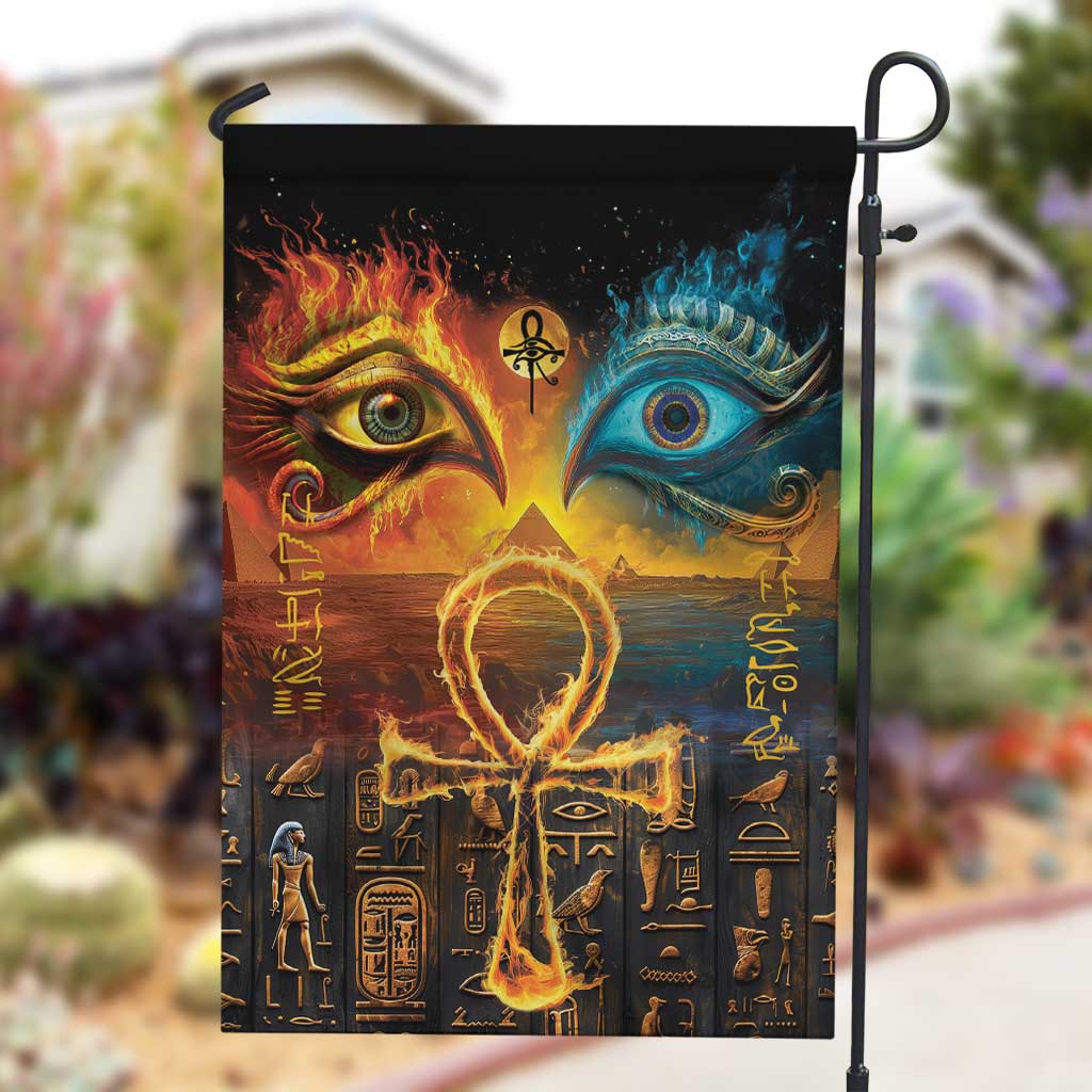 Eye of Ra and Eye of Horus Garden Flag Power and Magic Ancient Egyptian Mythology LT9