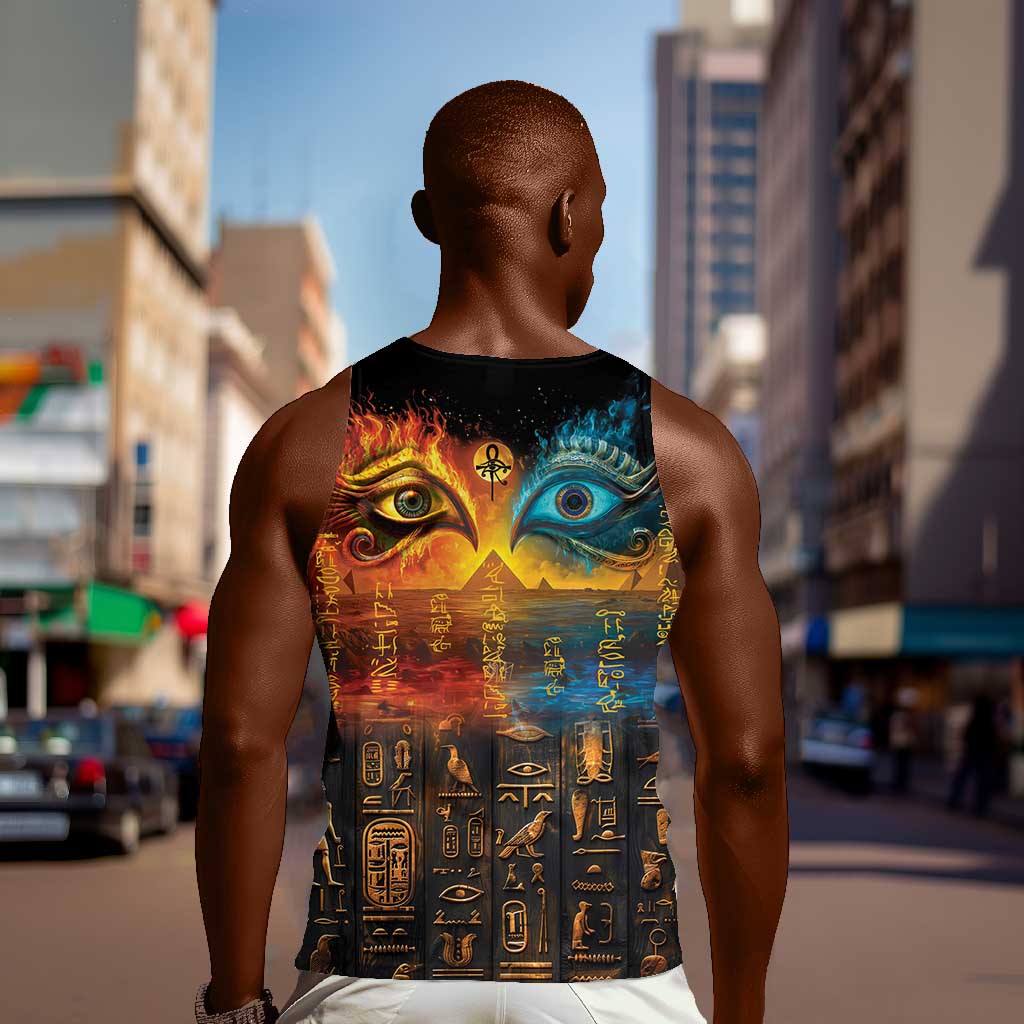 Eye of Ra and Eye of Horus Men Tank Top Power and Magic Ancient Egyptian Mythology LT9