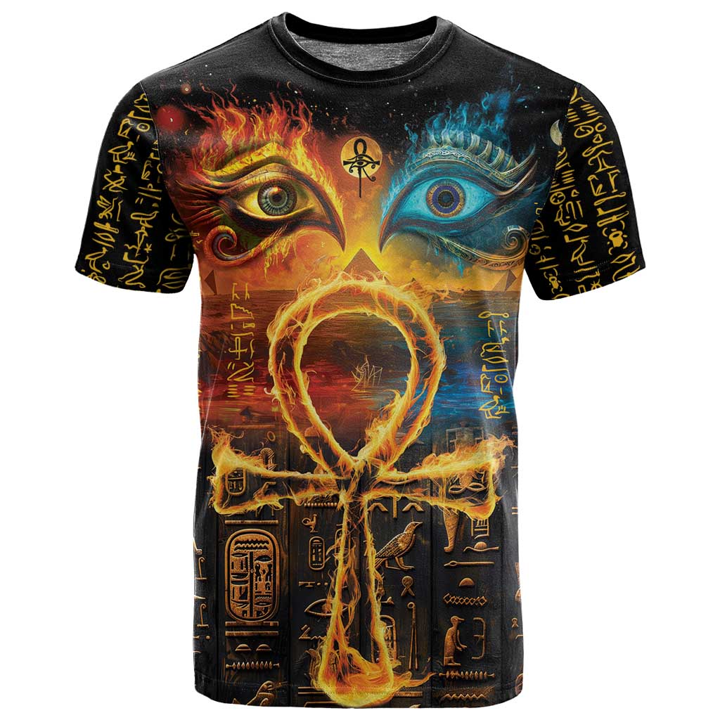 Eye of Ra and Eye of Horus T shirt Power and Magic Ancient Egyptian Mythology LT9