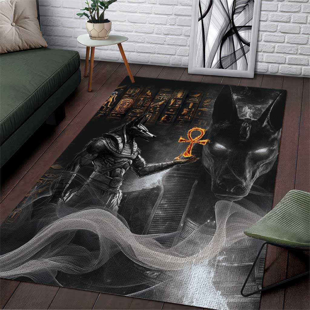 Mythical Anubis Area Rug The Egyptian God of Death LT9