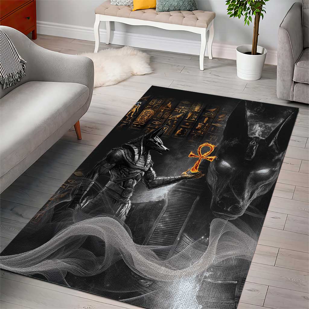 Mythical Anubis Area Rug The Egyptian God of Death LT9