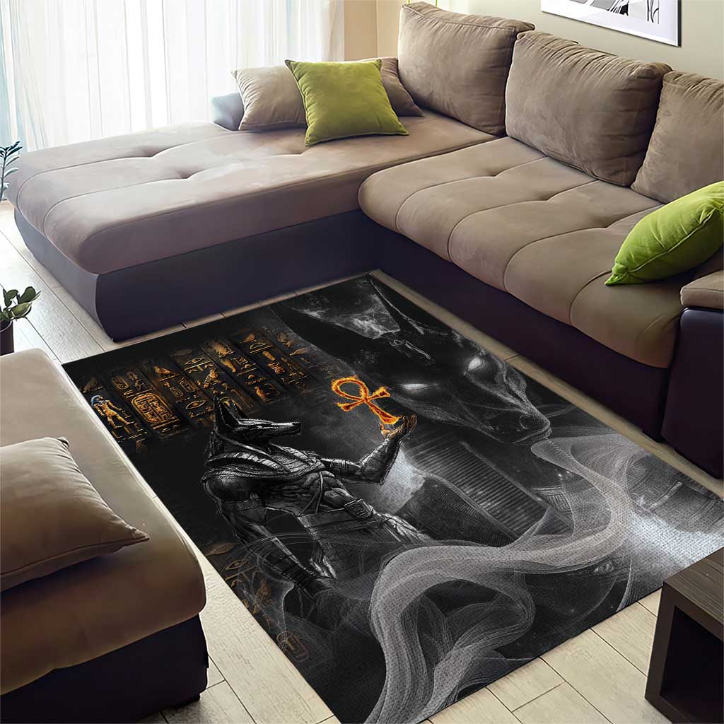 Mythical Anubis Area Rug The Egyptian God of Death LT9