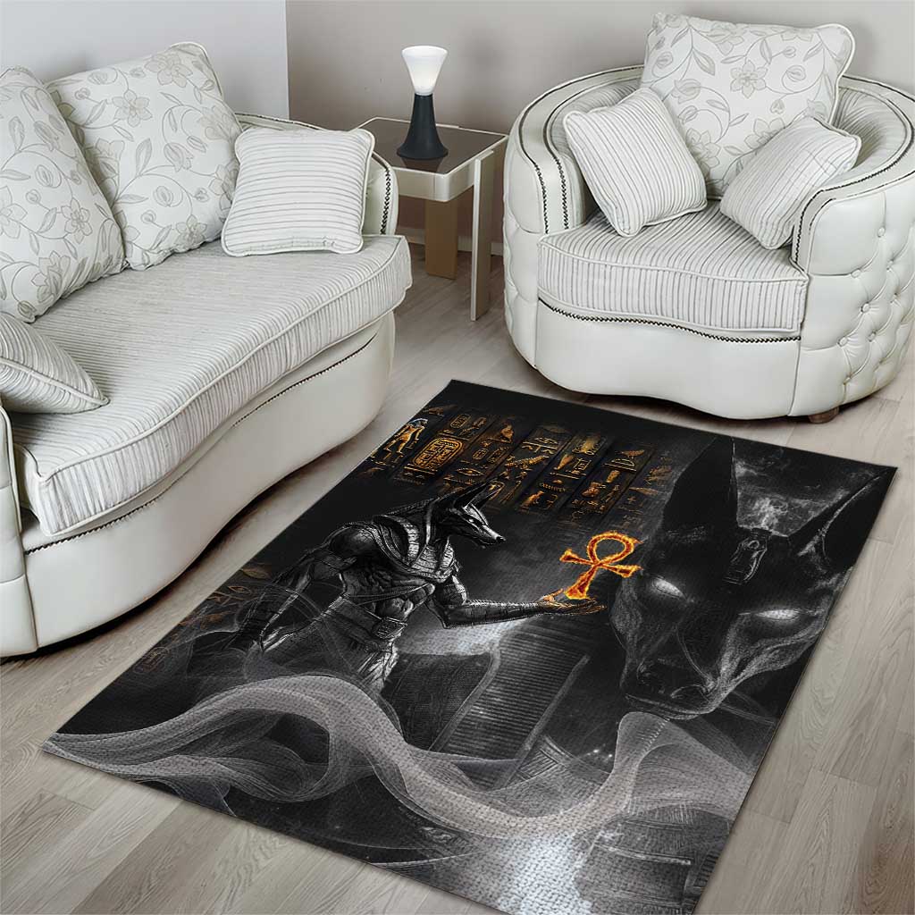 Mythical Anubis Area Rug The Egyptian God of Death LT9