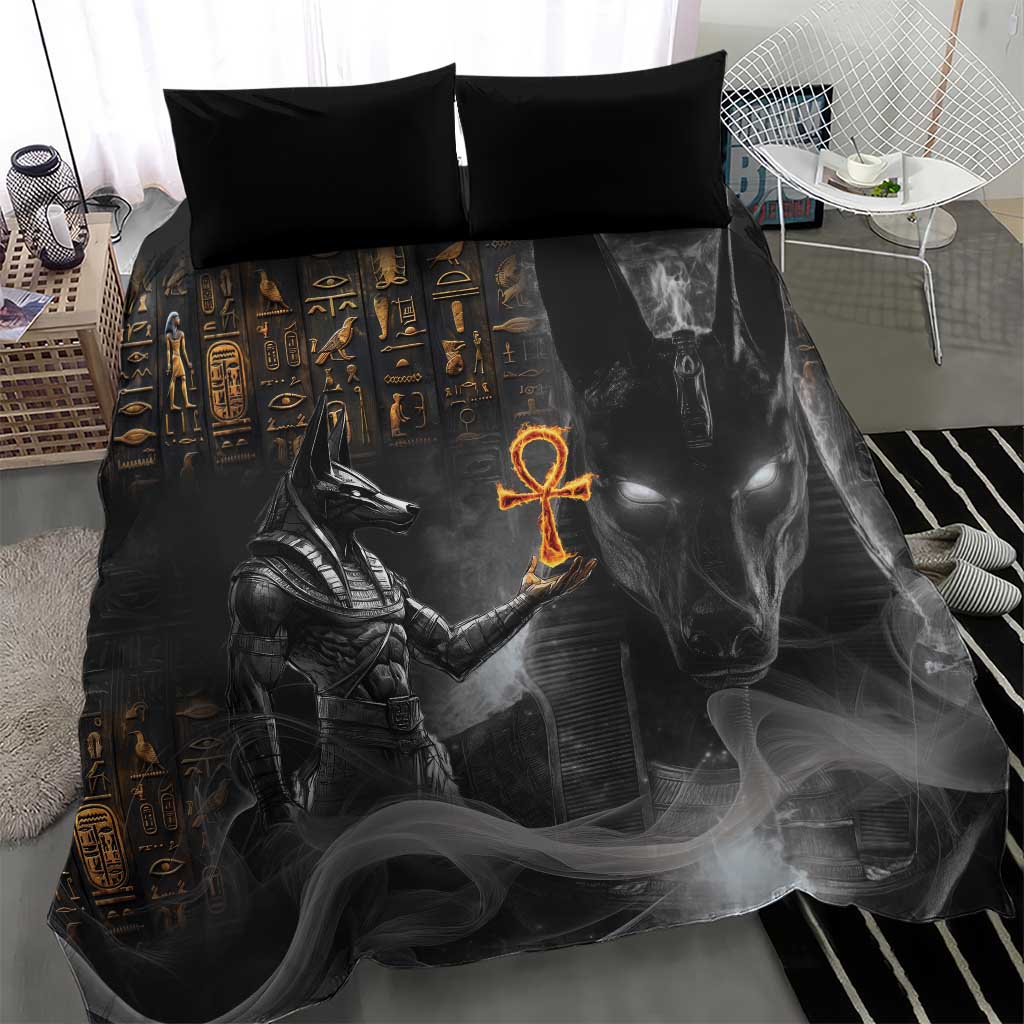 Mythical Anubis Bedding Set The Egyptian God of Death LT9