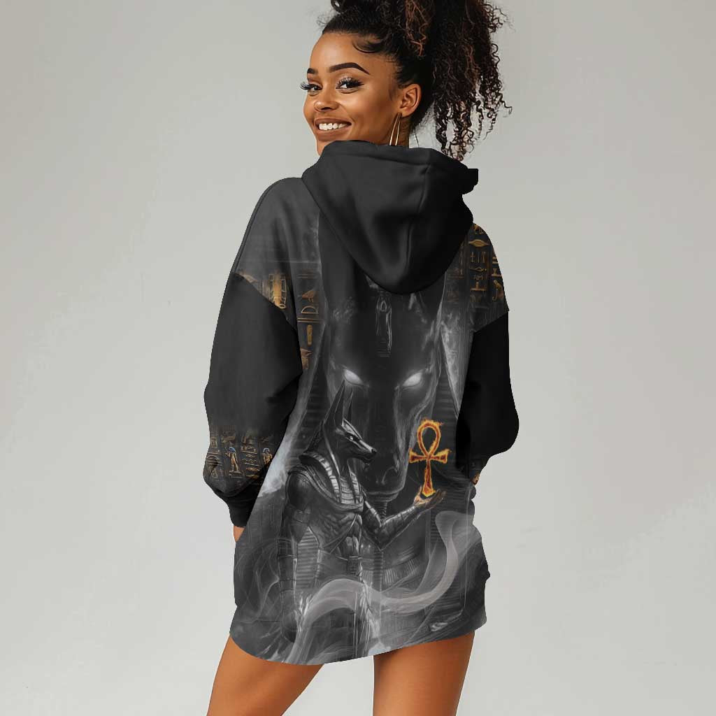 Mythical Anubis Hoodie Dress The Egyptian God of Death LT9