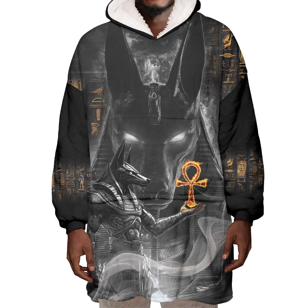Mythical Anubis Wearable Blanket Hoodie The Egyptian God of Death LT9