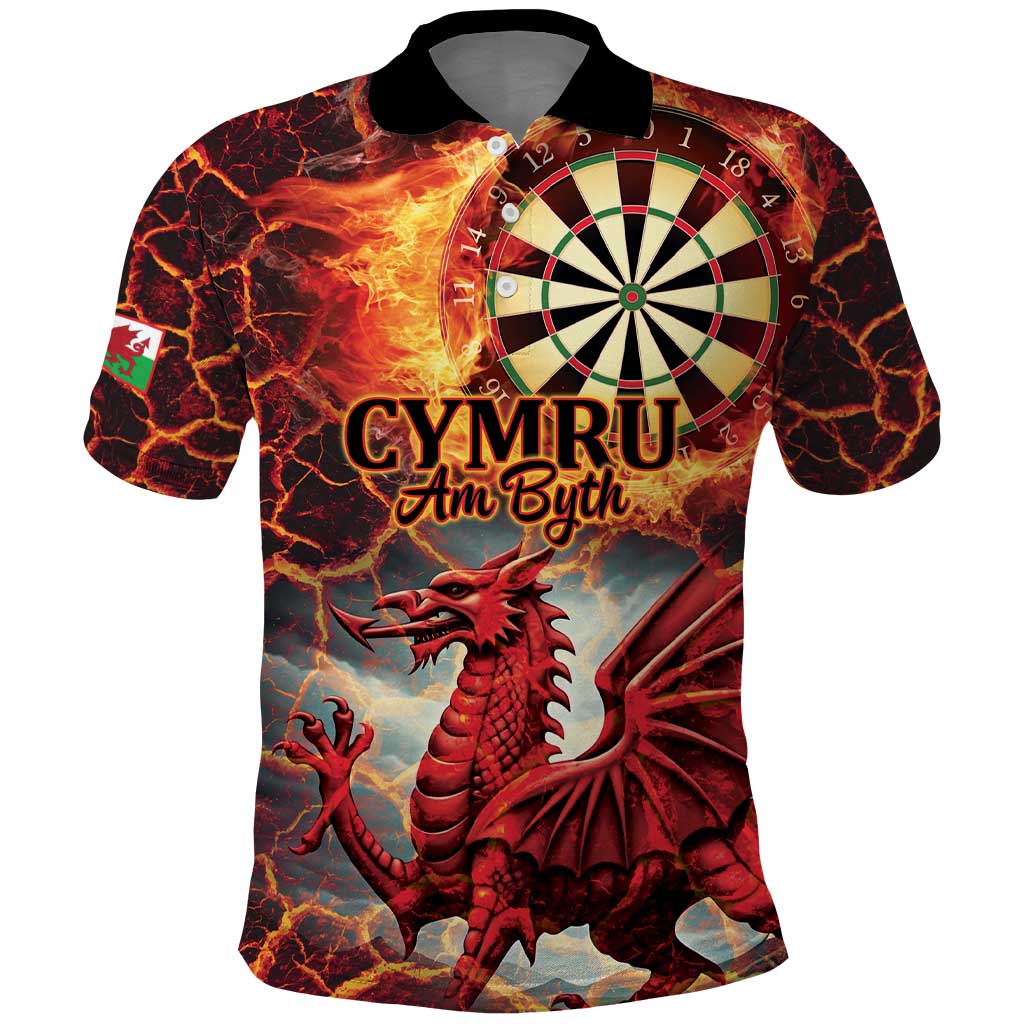 Wales Darts Wales Forever Personalized Polo Shirt Cymru Am Byth Dragons LT9