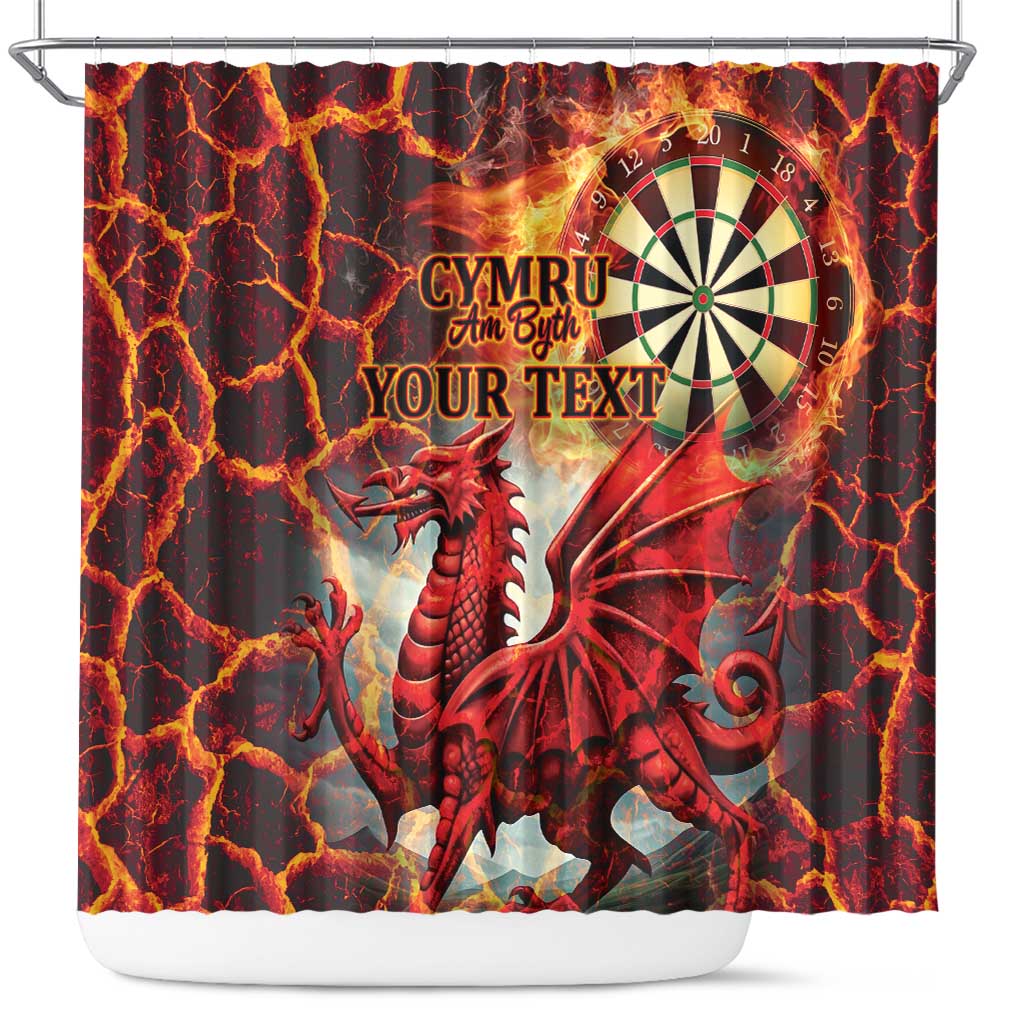 Wales Darts Wales Forever Personalized Shower Curtain Cymru Am Byth Dragons LT9