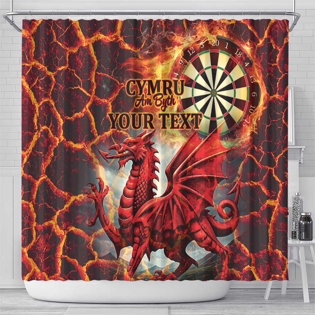 Wales Darts Wales Forever Personalized Shower Curtain Cymru Am Byth Dragons LT9