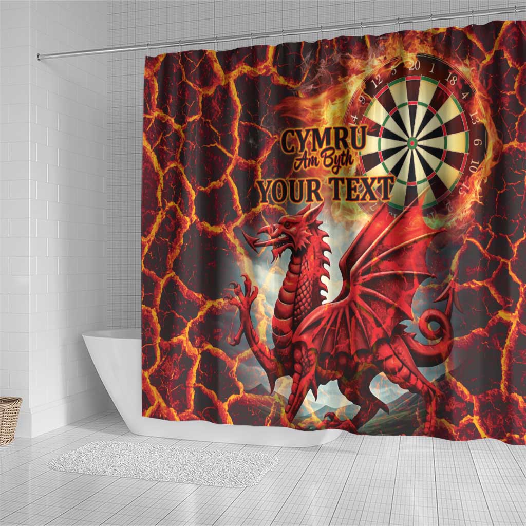 Wales Darts Wales Forever Personalized Shower Curtain Cymru Am Byth Dragons LT9