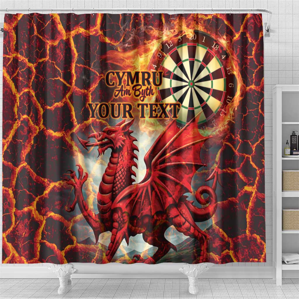 Wales Darts Wales Forever Personalized Shower Curtain Cymru Am Byth Dragons LT9