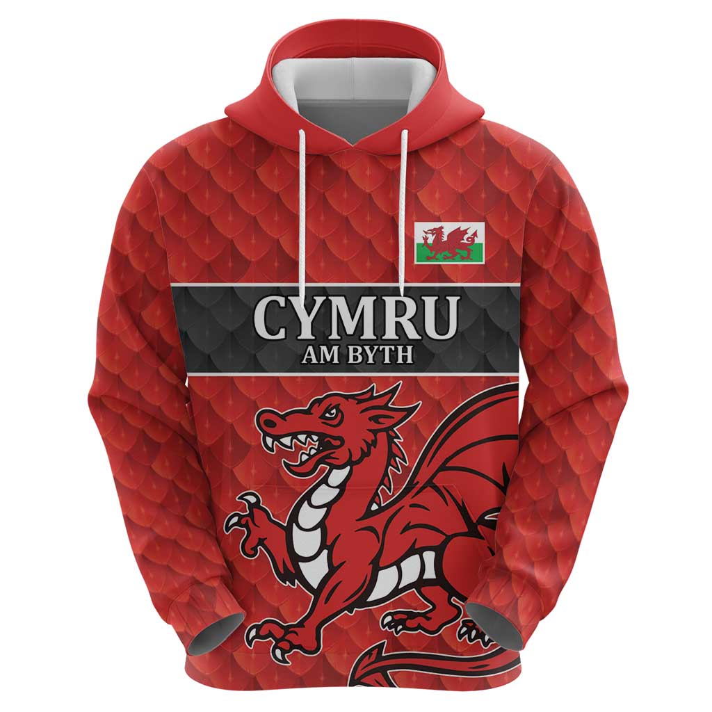 Wales Rugby Custom Hoodie Y Ddraig Goch Ddyry Cychwyn LT9