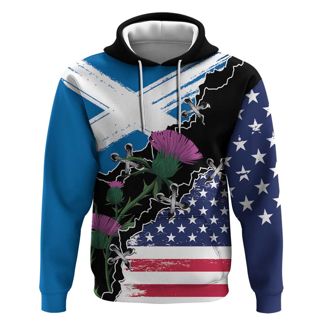 Scottish-American Heritage Month Hoodie Proud Scottish American Heritage LT9