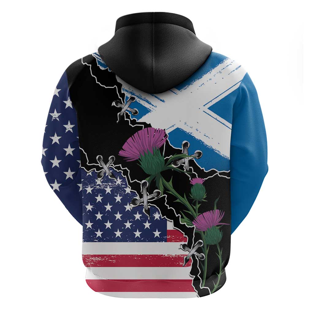 Scottish-American Heritage Month Hoodie Proud Scottish American Heritage LT9