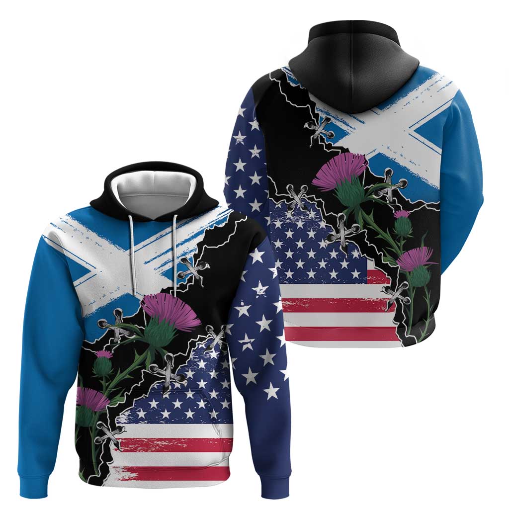 Scottish-American Heritage Month Hoodie Proud Scottish American Heritage LT9