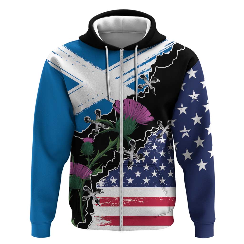 Scottish-American Heritage Month Hoodie Proud Scottish American Heritage LT9