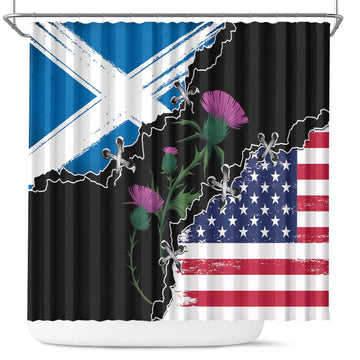 Scottish-American Heritage Month Shower Curtain Proud Scottish American Heritage LT9