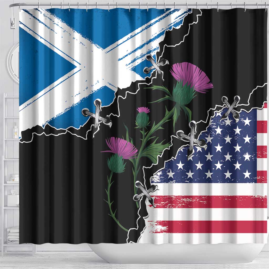 Scottish-American Heritage Month Shower Curtain Proud Scottish American Heritage LT9