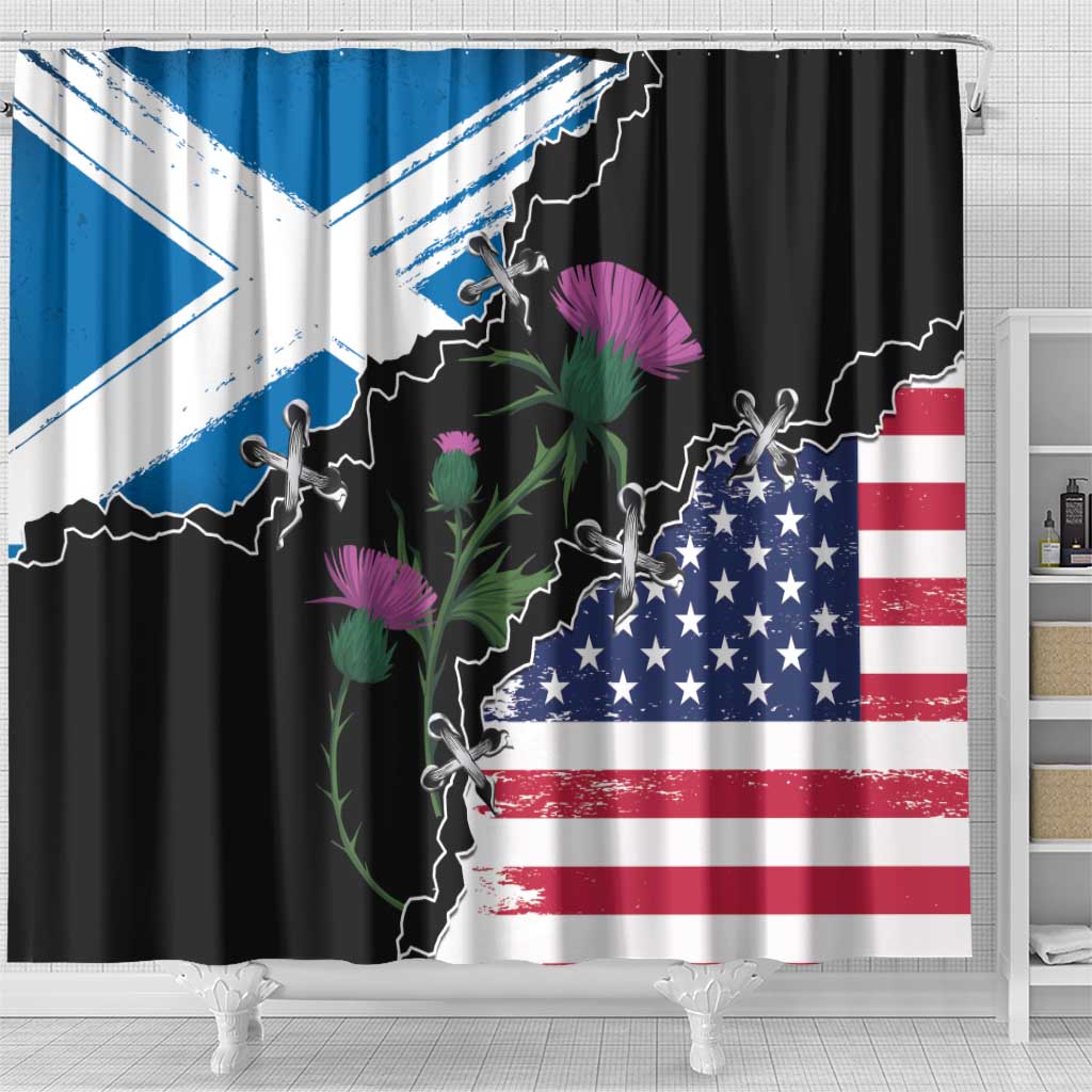 Scottish-American Heritage Month Shower Curtain Proud Scottish American Heritage LT9
