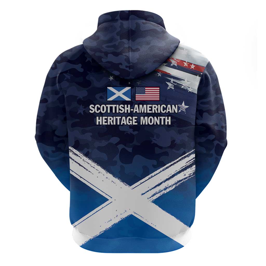 USA Scotland Flag Hoodie My Nation My Heritage LT9