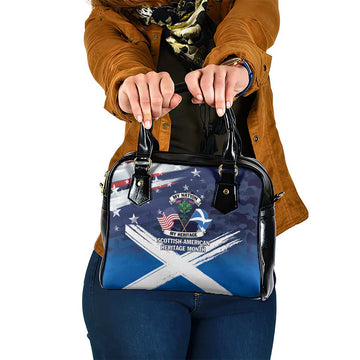 USA Scotland Flag Shoulder Handbag My Nation My Heritage LT9