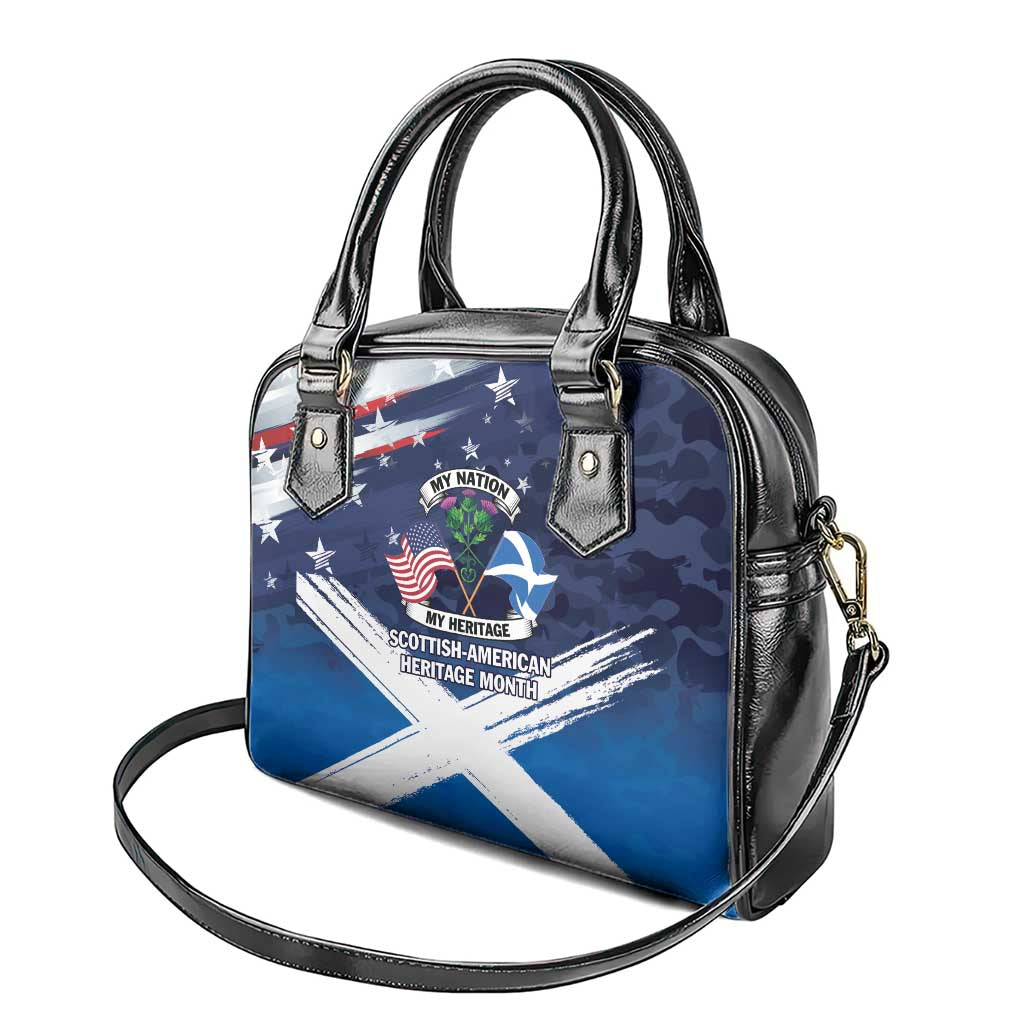 USA Scotland Flag Shoulder Handbag My Nation My Heritage LT9