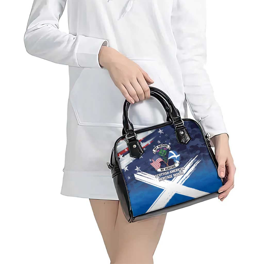 USA Scotland Flag Shoulder Handbag My Nation My Heritage LT9