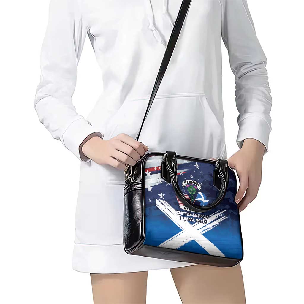 USA Scotland Flag Shoulder Handbag My Nation My Heritage LT9