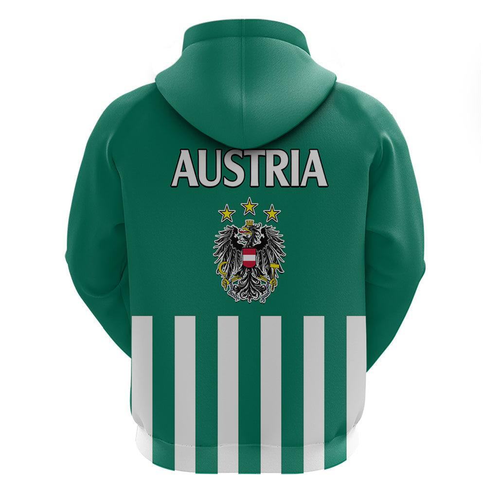 Austria Hoodie Austrian Coat Of Arms Minimalist Green Style No1 LT9