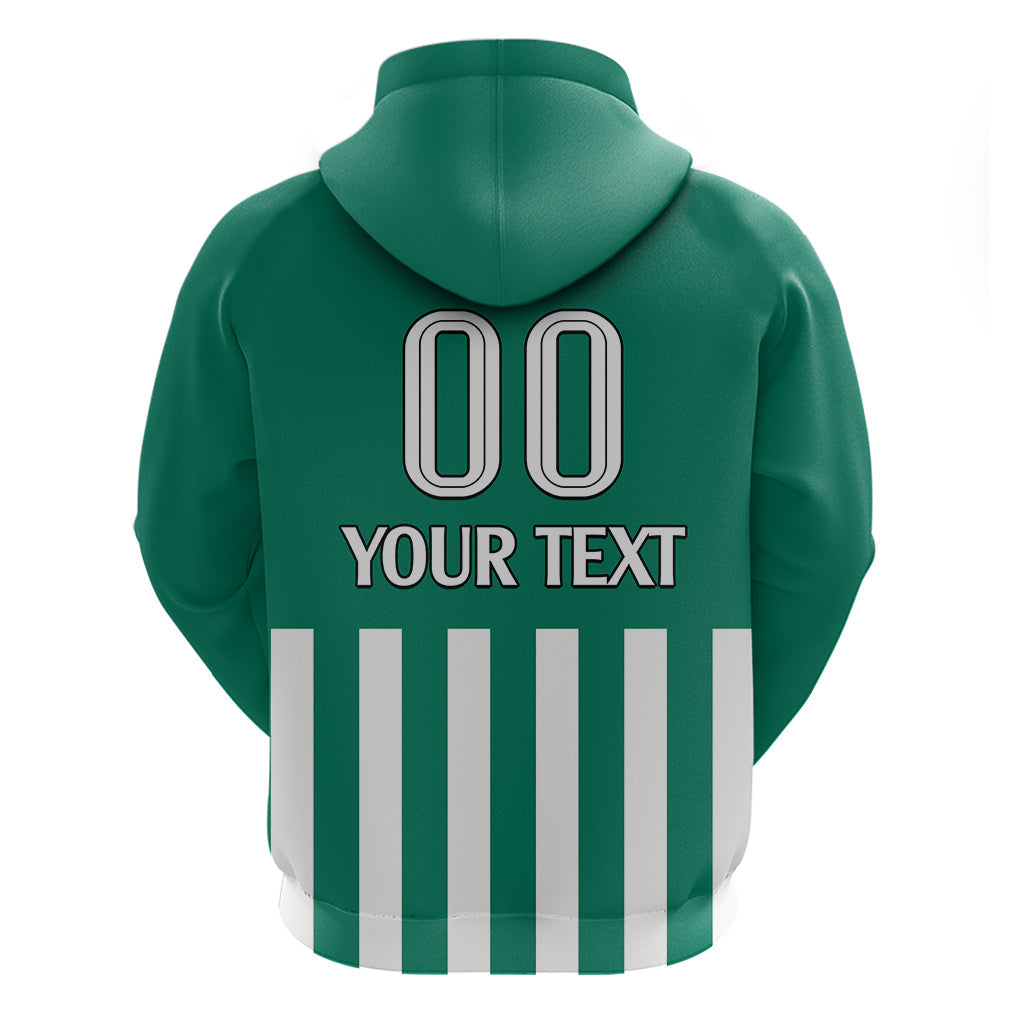 (Custom Text And Number) Austria Hoodie Austrian Coat Of Arms Minimalist Green Style No1 LT9