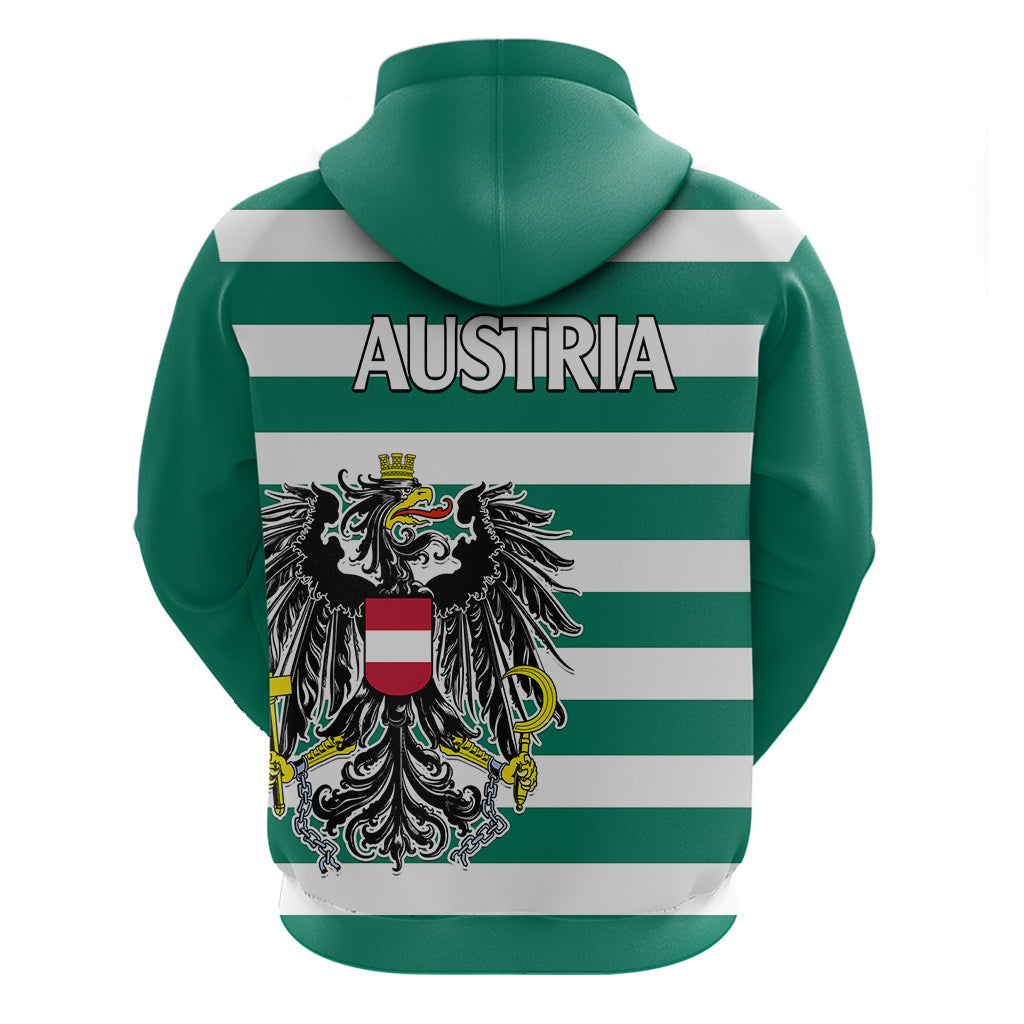 Austria Hoodie Austrian Coat Of Arms Minimalist Green Style No2 LT9