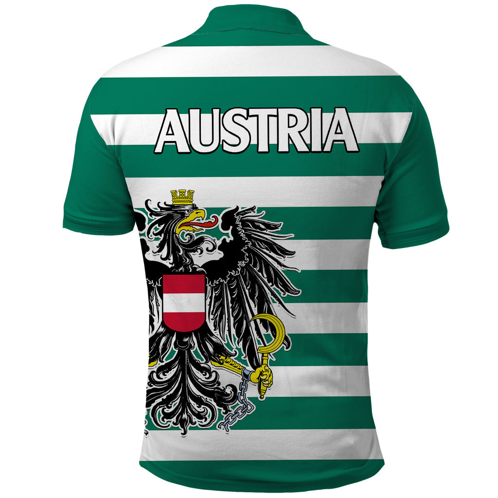 Austria Polo Shirt Austrian Coat Of Arms Minimalist Green Style No2 LT9
