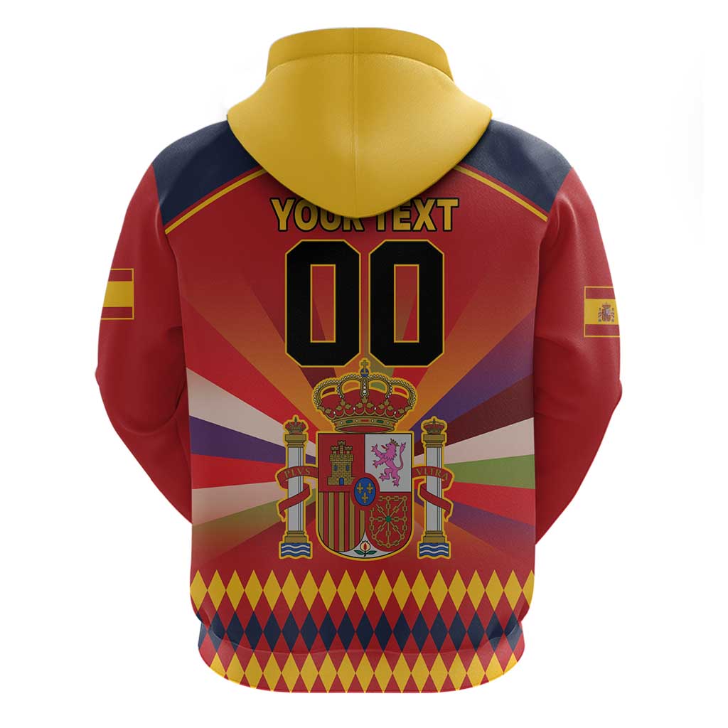 Custom Espana Campeon De Europa Hoodie Spain History Champions LT9