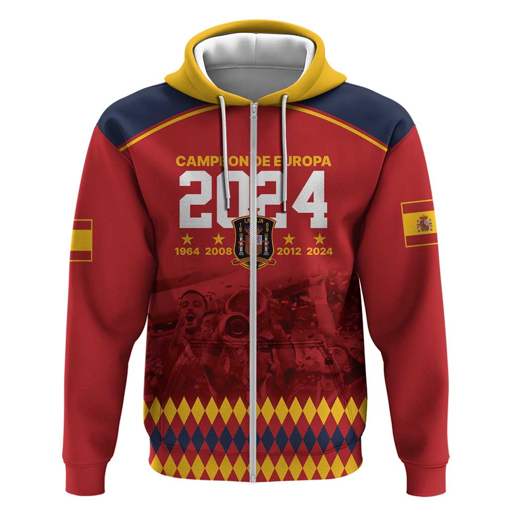 Custom Espana Campeon De Europa Hoodie Spain History Champions LT9