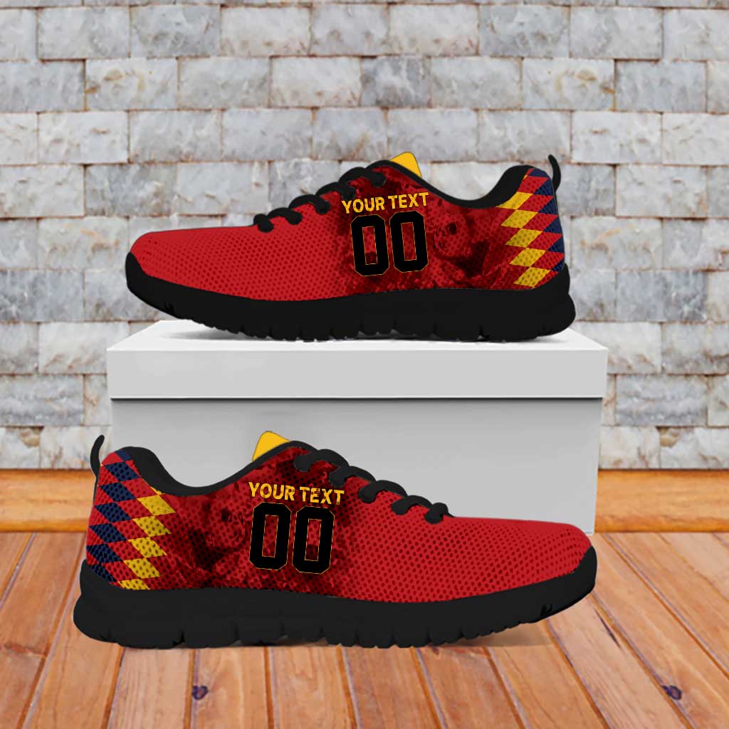 Custom Espana Campeon De Europa Sneakers Spain History Champions LT9