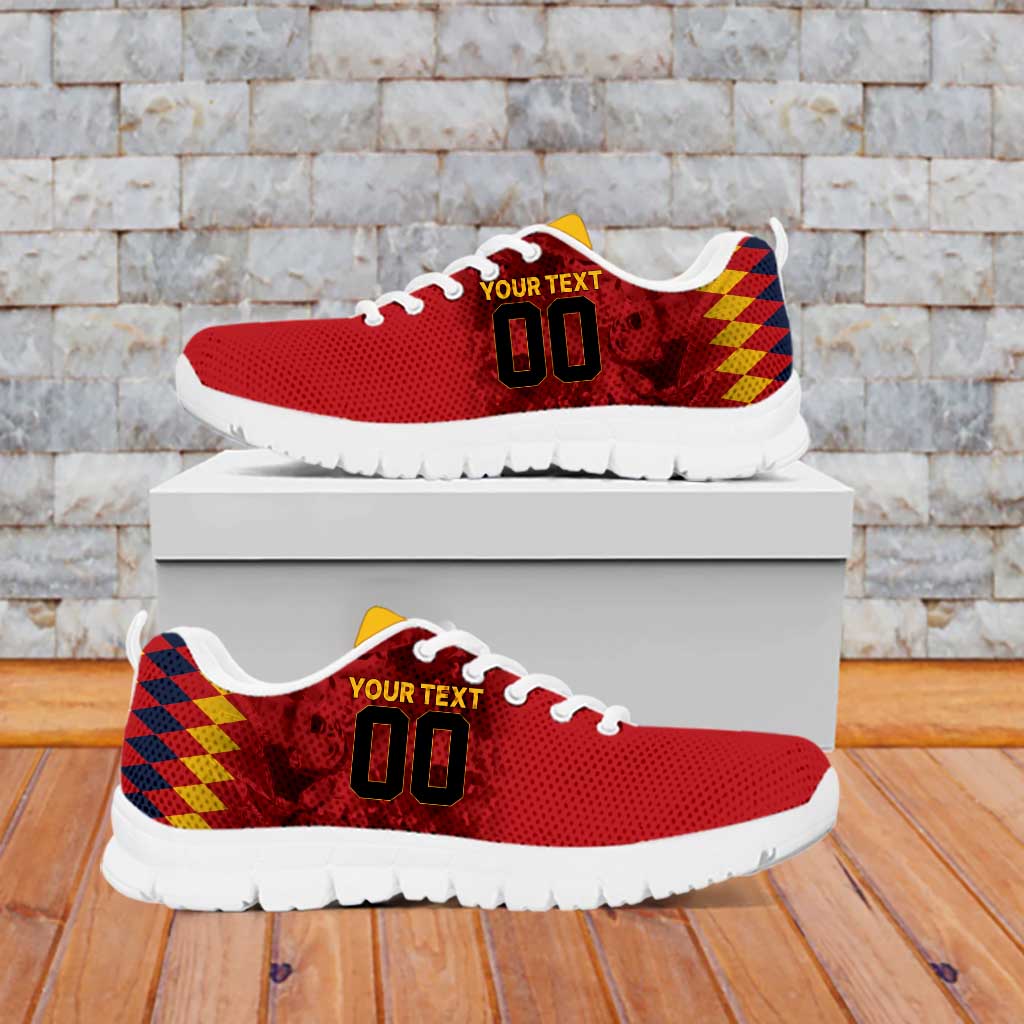 Custom Espana Campeon De Europa Sneakers Spain History Champions LT9