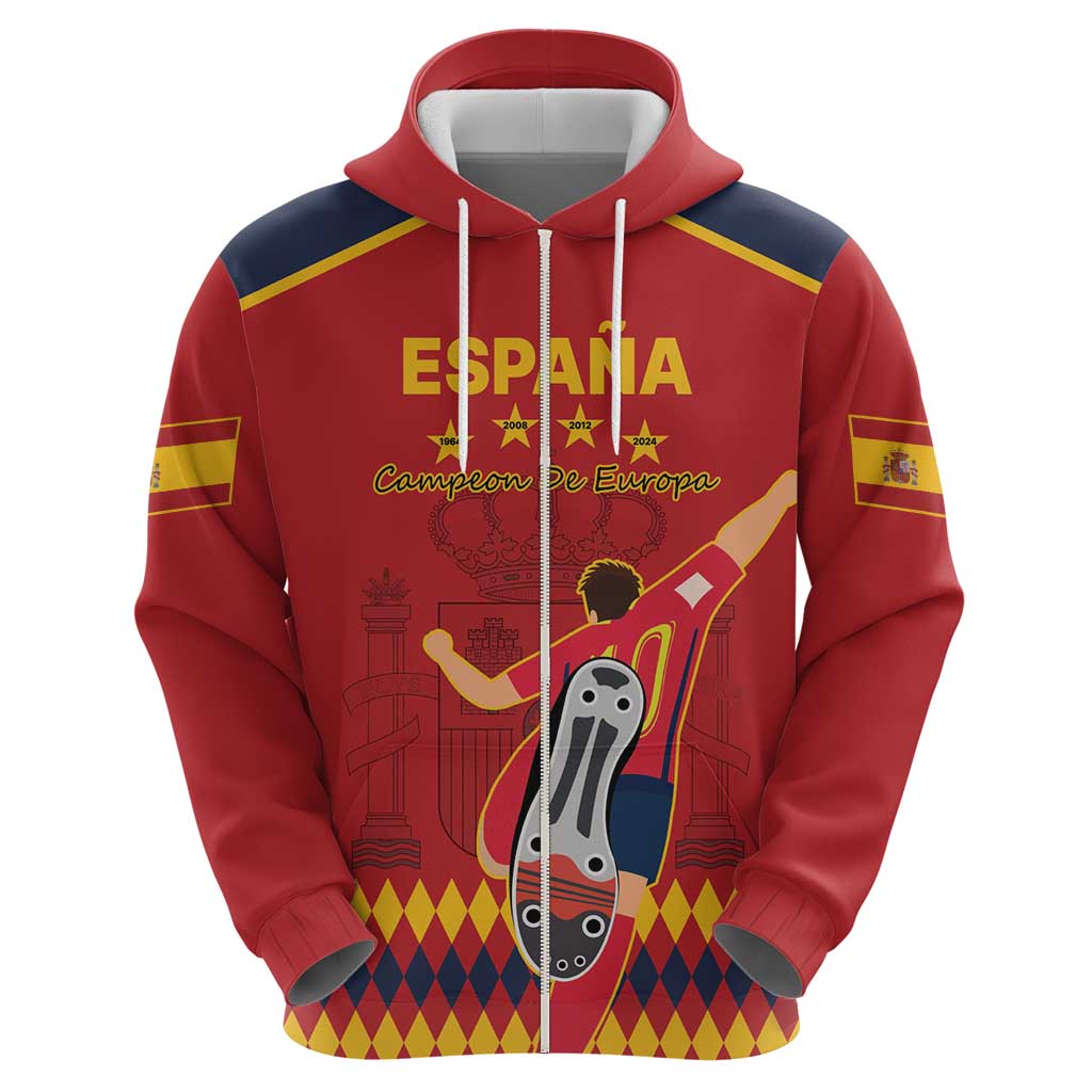 Custom Spain Euro 2024 Champions Hoodie La Roja Campeon De Europa LT9