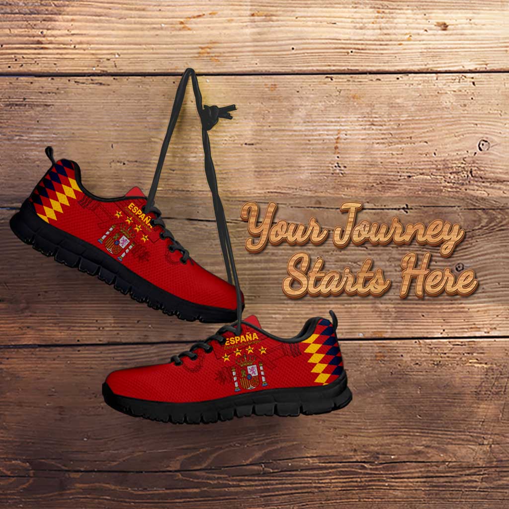Custom Spain Euro 2024 Champions Sneakers La Roja Campeon De Europa LT9
