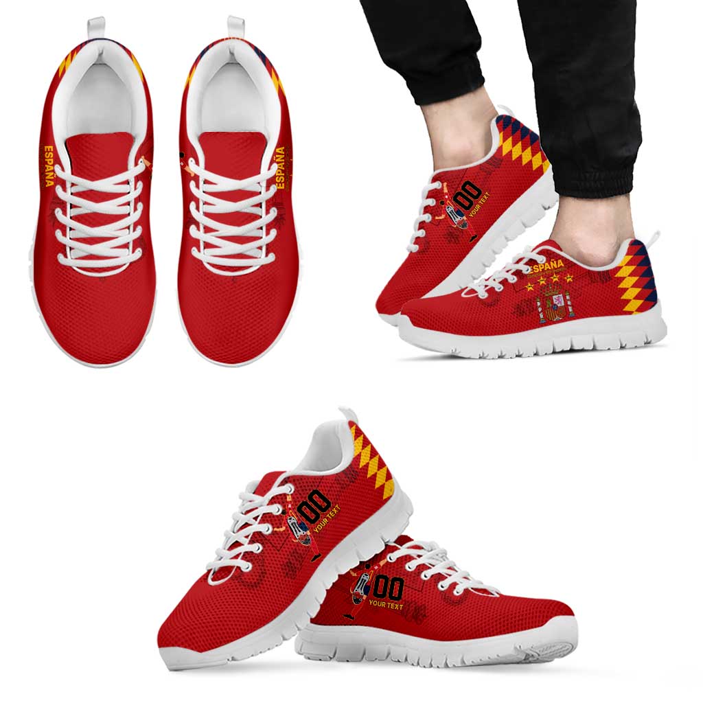 Custom Spain Euro 2024 Champions Sneakers La Roja Campeon De Europa LT9