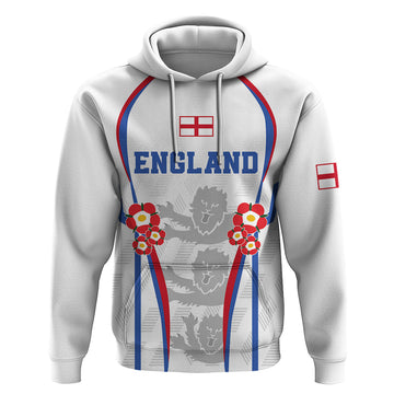 England Women Football Hoodie Three Lions Go World Cup 2023 LT9