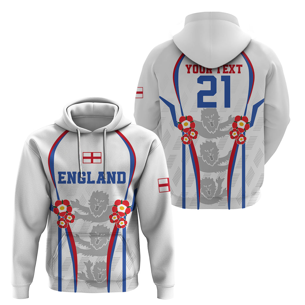 Custom England Women Football Hoodie Three Lions Go World Cup 2023 LT9