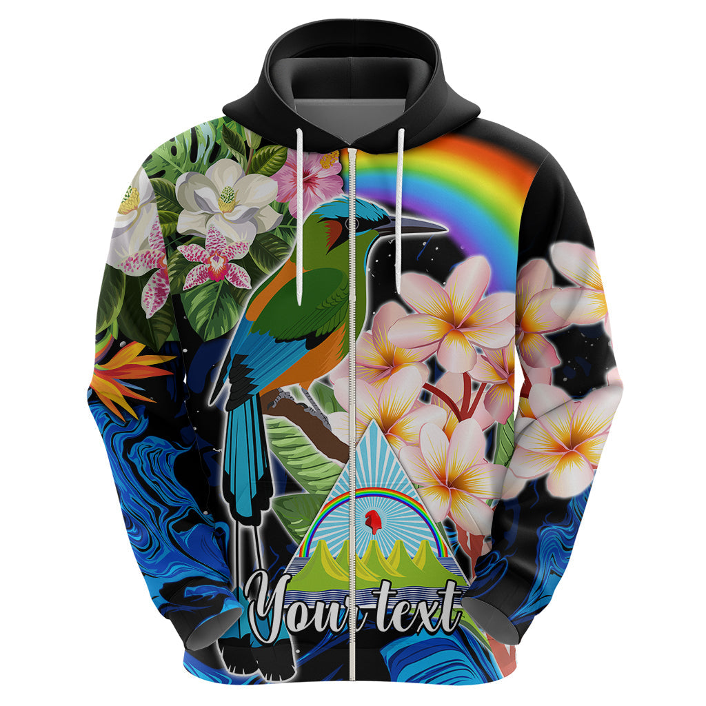 Personalised Nicaragua Hoodie Guardabarranco and Beauty Sacuanjoche Sprit LT9