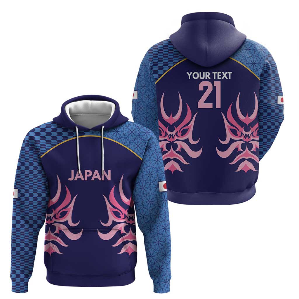 Twenty20 Japan Cricket Custom Hoodie Retro Blue Version LT9
