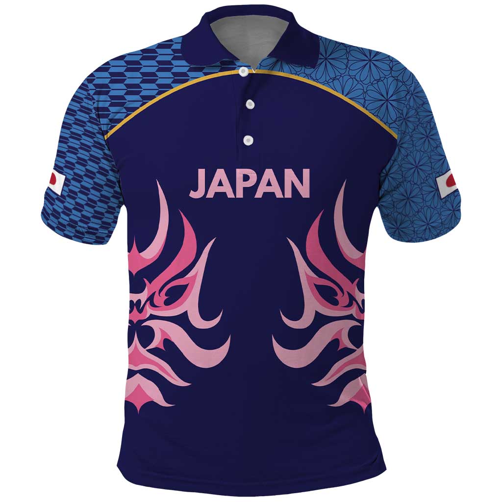 Twenty20 Japan Cricket Custom Polo Shirt Retro Blue Version LT9