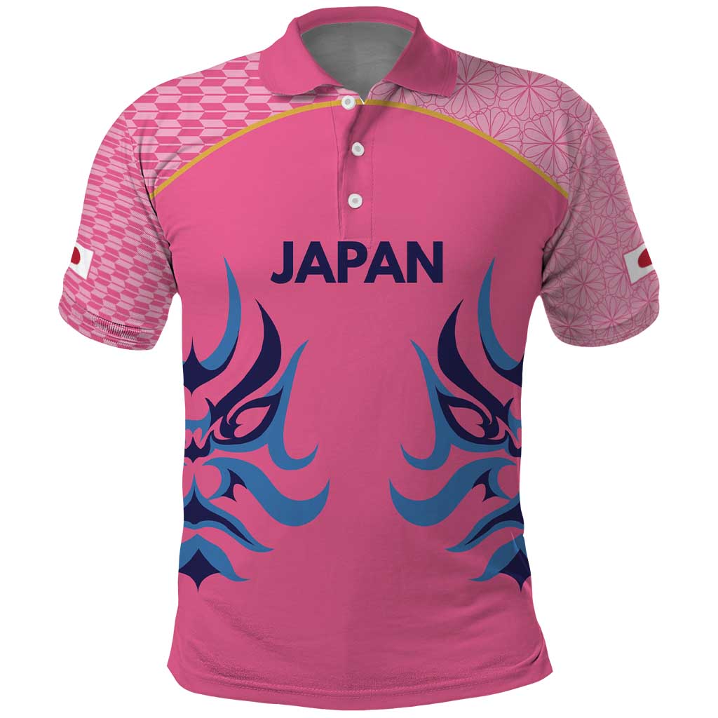 Twenty20 Japan Cricket Custom Polo Shirt Retro Pink Version LT9