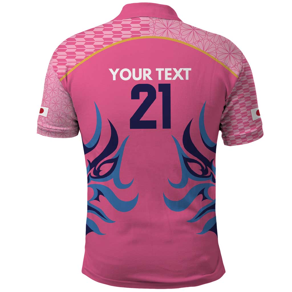Twenty20 Japan Cricket Custom Polo Shirt Retro Pink Version LT9