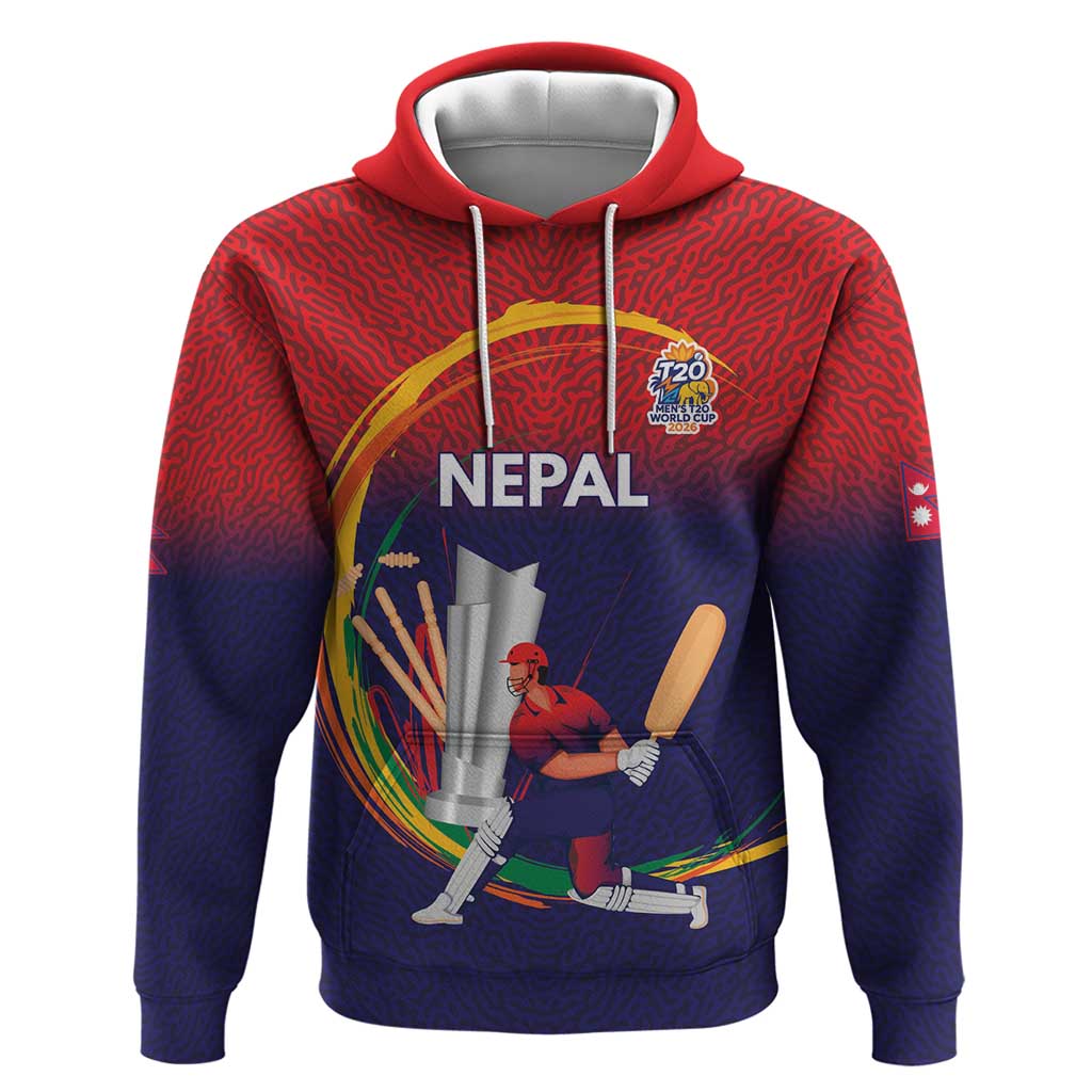 Custom Cricket Nepal East Asia-Pacific Hoodie Nepal Cricket Crown Quest LT9