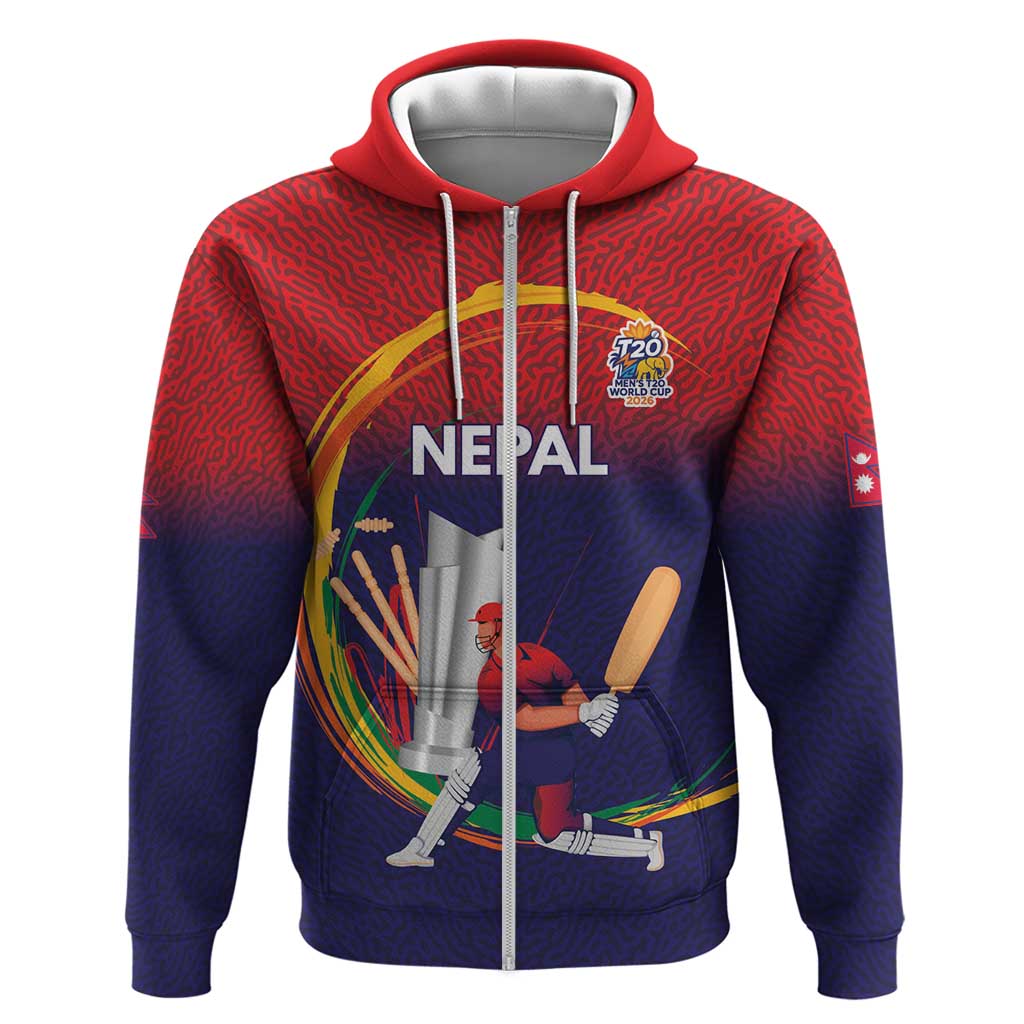 Custom Cricket Nepal East Asia-Pacific Hoodie Nepal Cricket Crown Quest LT9